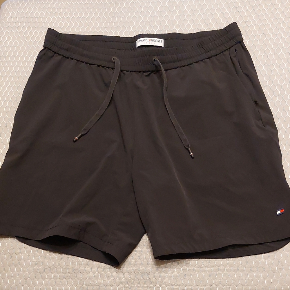 Tommy Hilfiger Charcoal Drawstring Shorts